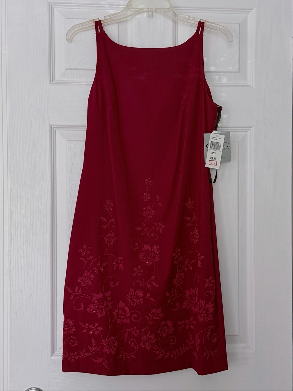 NWT -CDC Rampage Clothing Floral-Embroidered Slip Dress